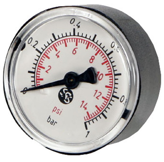 Pressure gauge for air pump